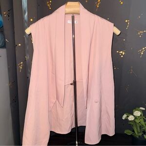 Dusty Rose Pink Sleeveless Vest